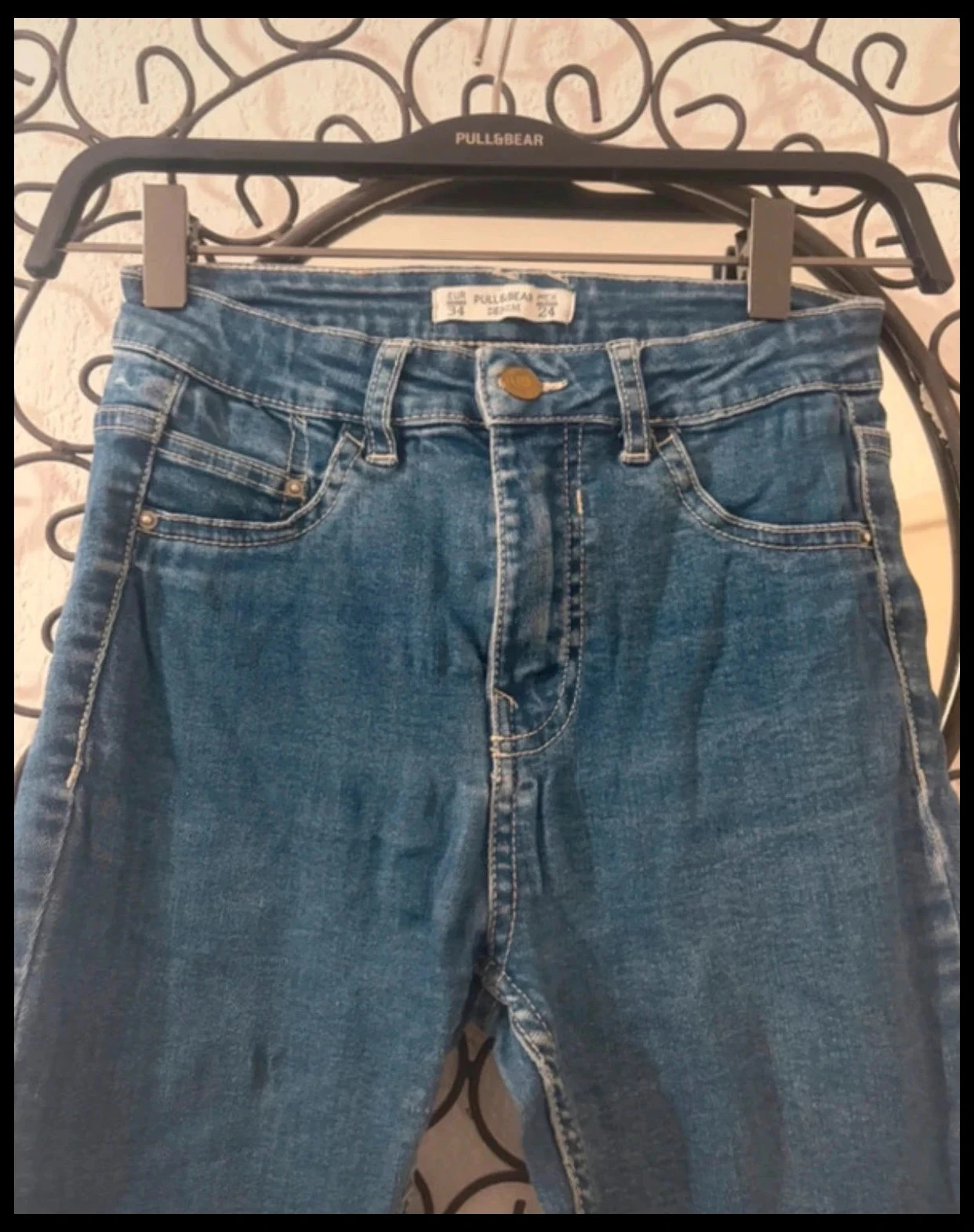 Skinny Blue Denim Jeans Pull & Bear – Size 34 (XS) – photo 2